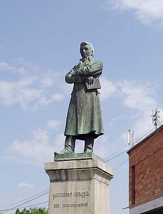 Khachatur Abovyan statue