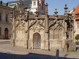 Gothic Stone Fountain