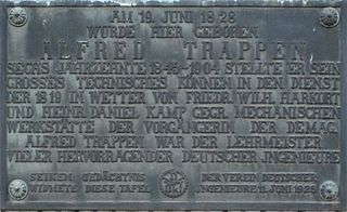 Gedenktafel für Alfred Trappen