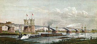 alter Brückenpfeiler der ersten Duisburg-Hochfelder Eisenbahnbrücke