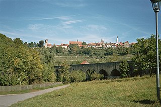 Double Bridge over the Tauber River