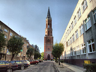 Wieża kościoła poewangelickiego w Żaganiu