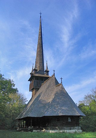 Wooden church from Petrindu