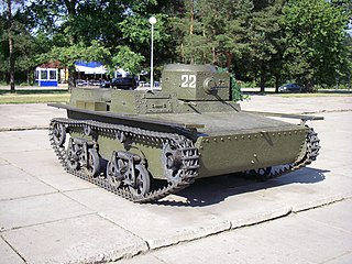 Памятный танк Т-38